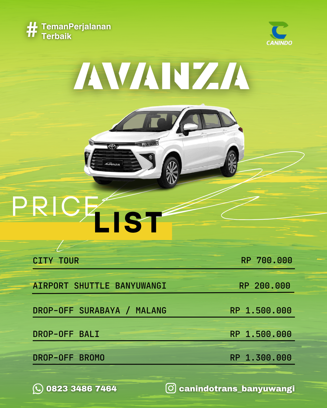 canindotrans pricelist 2